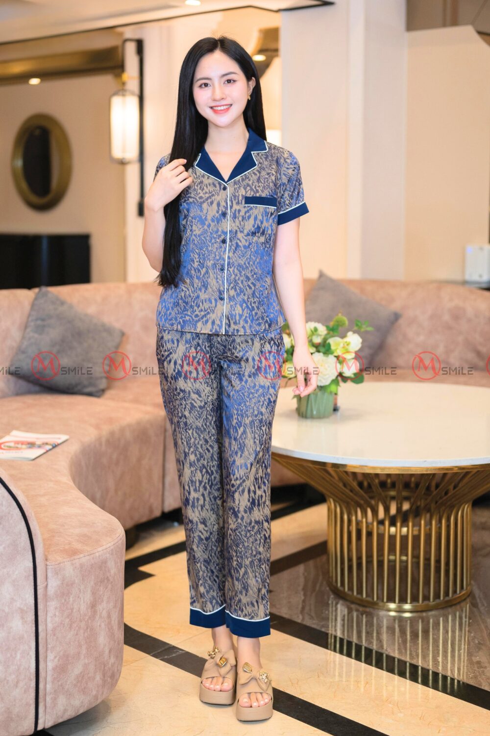 Bộ Lụa Gấm - Vân ánh cộc tay MDB383